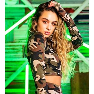 Camo Crop Top. By Sommer Ray